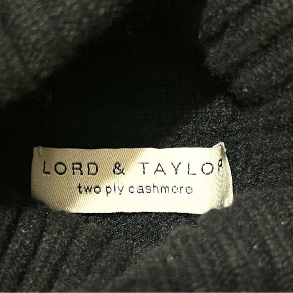 Vtg Lord & Taylor Womens Cable Knit Cashmere Sweater Sz M Quiet Luxury Old Money - Picture 5 of 6